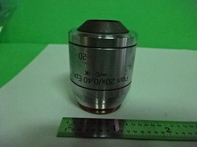 MICROSCOPE PART REICHERT POLYVAR OBJECTIVE DIC IK FLUOR 20X OPTICS AS IS #AI-21