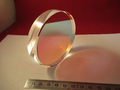 OPTICAL FLAT FUSED SILICA COATED 3" DIAMETER 1/10 WAVE OPTICS AS PIC &9-FT-75