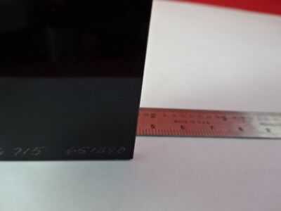 OPTICAL GLASS SQUARE DARK FILTER OPTICS AS IS #91-26