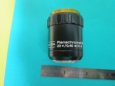 MICROSCOPE OBJECTIVE AUS JENA GERMANY EPI 20X INFINITY CORRECTED OPTICS BN#B3-11