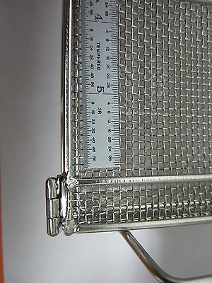 STAINLESS STEEL MESH CONTAINER CLEANING LASER OPTICS  BIN#A3-SQ