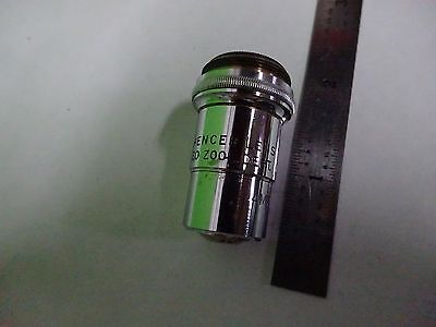 MICROSCOPE PART OBJECTIVE SPENCER 4 mm OPTICS AS IS BIN#Y2-26