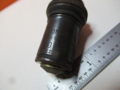 ANTIQUE BRASS OBJECTIVE BAUSCH LOMB APO 90X MICROSCOPE PART AS PICTURED &16-B-73