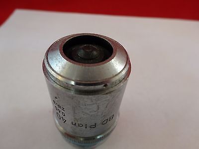 MICROSCOPE PART NIKON OBJECTIVE BD PLAN 40X OPTICS AS IS BIN#M3-B-34