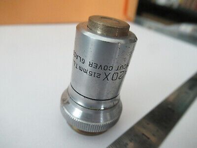 BAUSCH LOMB 20X /215 OBJECTIVE LENS MICROSCOPE PART AS PICTURED &F5-A-151