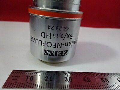 ZEISS GERMANY OBJECTIVE NEOFLUAR HD 5X 442324 EPI MICROSCOPE PART OPTICS &98-47