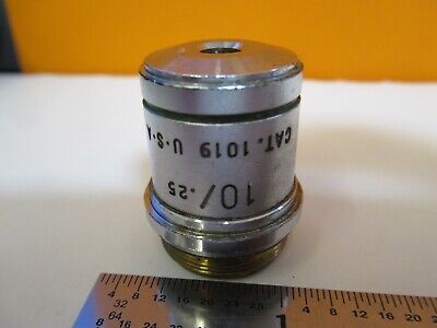 AO CAT 1019 10X ACHROMAT OBJECTIVE OPTICS MICROSCOPE PART AS PICTURED &1E-C-90