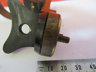 ANTIQUE BAUSCH LOMB RARE CONDENSER HOLDER MICROSCOPE PART AS PICTURED #vB7-A-22