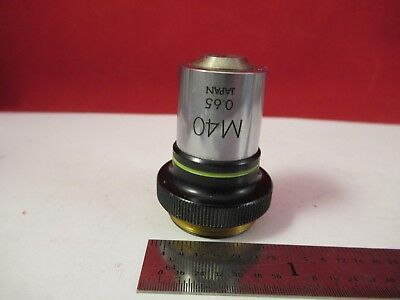 OLYMPUS JAPAN OBJECTIVE M40 40X MICROSCOPE PART OPTICS AS PICTURED &75-B-19