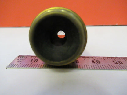 ANTIQUE BRASS BAUSCH LOMB OBJECTIVE 45X MICROSCOPE PART AS PICTURED &Q4-A-31