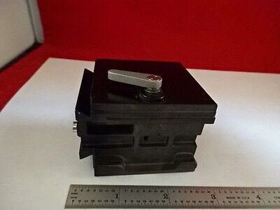 MICROSCOPE PART LEICA STAGE TABLE HOLDER AS IS #44-A-03