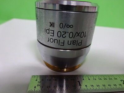 MICROSCOPE PART POLYVAR REICHERT OBJECTIVE 10X EPI DIC IK OPTICS AS IS #AF-E-13