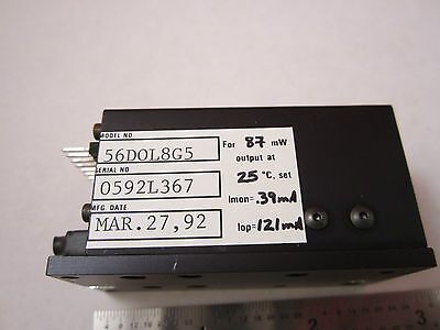 OPTICAL MELLES GRIOT LASER DIODE 87 mW NOS OPTICS  BIN#PMEL