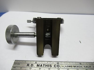 ANTIQUE BAUSCH LOMB BRASS CONDENSER HOLDER MICROSCOPE OPTICS AS PICTURED &85-69