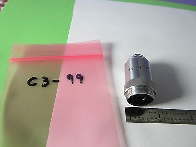 OPTICAL MICROSCOPE PART OBJECTIVE GERMANY HACKER 40X OPTICS BIN#C3-99