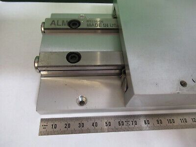 ALM HUGE 6" BY 4" LINEAR SLIDE POSITIONING FIXTURE OPTICS AS PICTURED &Z9-A-41