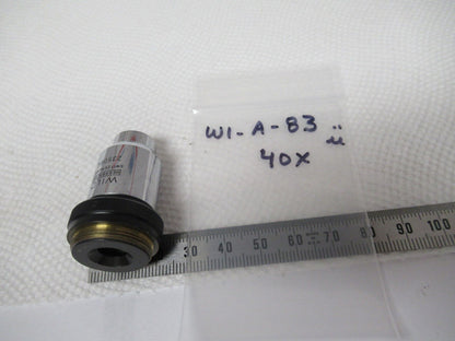 WILD M11 SWISS HEERBRUGG OBJECTIVE 40X LENS MICROSCOPE PART AS PICTURED &W1-A-83