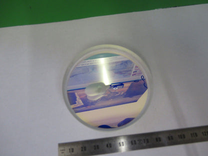 OPTICAL FLAT 3" DIAMETER SUBSTRATE FUSED SILICA  1/5 WAVE AS PICTURED #P8-B-14