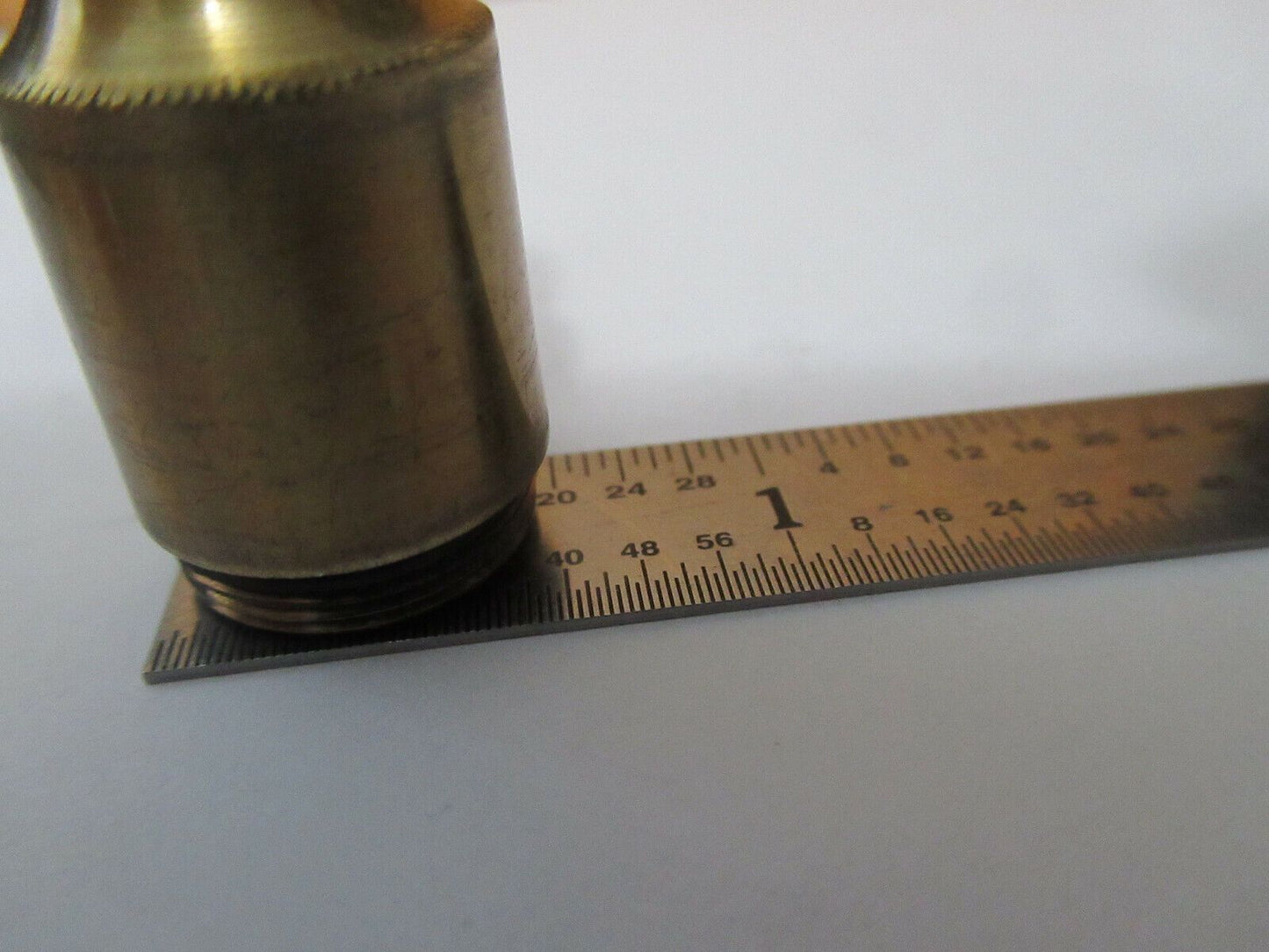 ANTIQUE BRASS circa 1890's BECK OBJECTIVE LENS OPTICS MICROSCOPE PART &F4-A-12