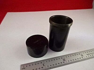 EMPTY VINTAGE BRASS ZEISS OBJECTIVE CONTAINER MICROSCOPE PART AS IS &33-A-16