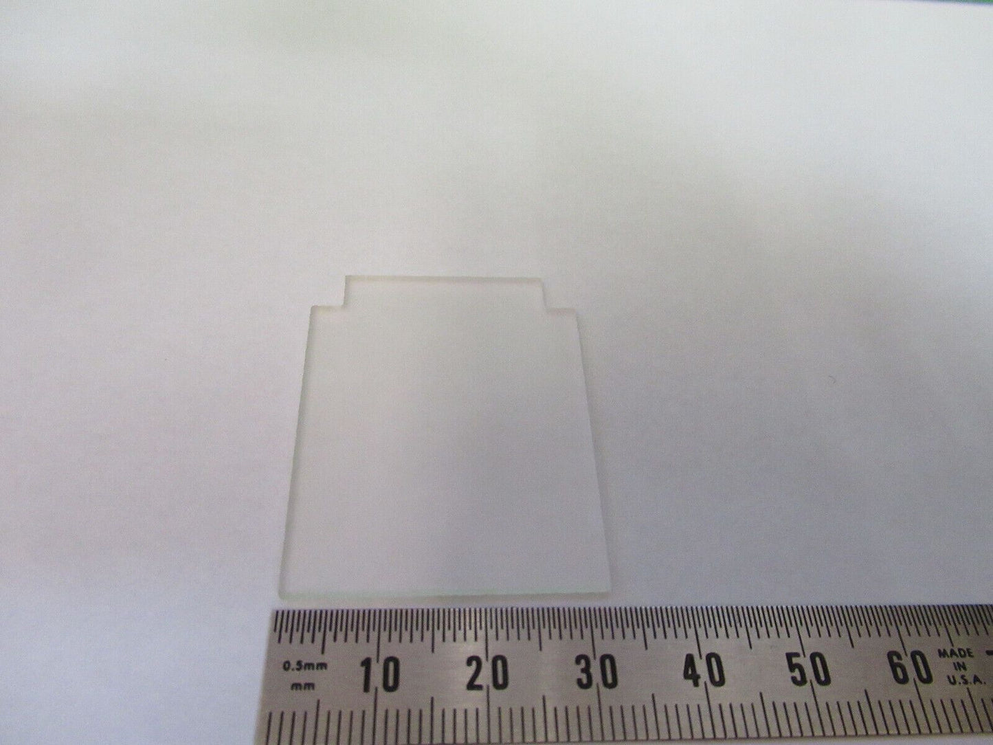 OPTICAL TRUNCATED GLASS FROSTED BLANK WINDOW OPTICS AS PICTURED &W5-B-71