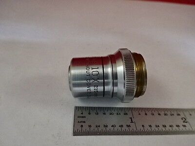 MICROSCOPE PART OBJECTIVE BAUSCH LOMB 10X OPTICS AS IS #AO-27