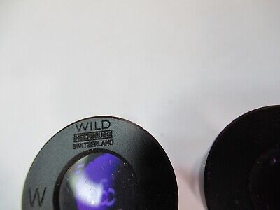 WILD SWISS EYEPIECE PAIR 10xK OCULAR MICROSCOPE PART OPTICS AS PICTURED 7B-B-198