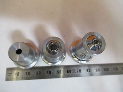 UNITRON JAPAN LOT OBJECTIVE 3  LENSES MICROSCOPE PART AS PICTURED 4B-FT-03