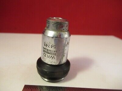 FOR PARTS WILD SWISS 40X OBJECTIVE MICROSCOPE PART OPTICS AS PICTURED &9-A-89