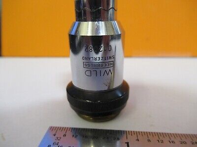 WILD SWISS 40X PH OBJECTIVE PHASE MICROSCOPE PART OPTICS as pictured &8M-A-81