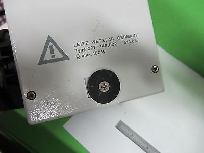 MICROSCOPE PART ARISTOPLAN LAMP HOUSING LEITZ GERMANY 307-148 [RUSTY] BIN#64i