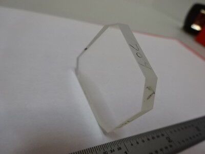 TRUNCATED COATED GLASS TRAPEZOID WINDOW OPTICS OPTICAL AS PICTURED &J4-A-17