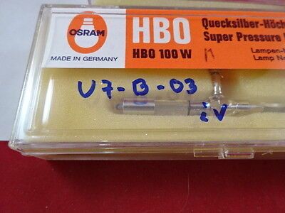 MICROSCOPE PART OSRAM GERMANY HBO LAMP BULB 100W/1 LEITZ OPTICS AS IS B#U7-B-03