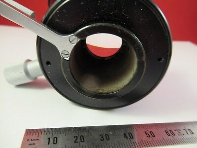 LEITZ WETZLAR GERMANY CONDENSER + IRIS MICROSCOPE PART AS PICTURED #FT-4-120