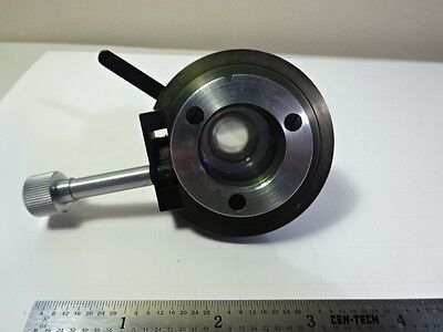 MICROSCOPE PART ZEISS WINKEL GERMANY CONDENSER + DIAPHRAGM 309142 OPTICS B#AE-50