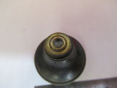 ANTIQUE BRASS NACHET OBJECTIVE FRANCE MICROSCOPE PART AS PICTURED &F6-B-17