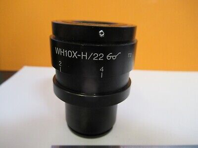 OLYMPUS JAPAN EYEPIECE WH10X-H/22 + RETICLE MICROSCOPE PART AS PICTURED &5M-A-06