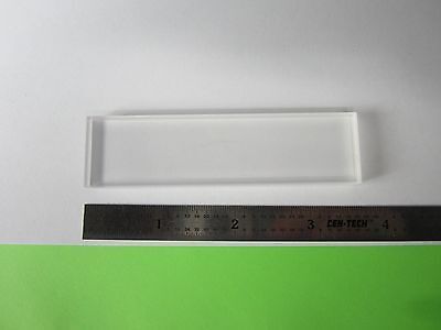 OPTICAL SPECIAL PRECISION GLASS SLAB POLISHED + FROSTED LASER OPTICS BIN#36-21