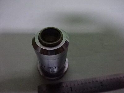 MICROSCOPE PART OBJECTIVE LEITZ WEZLAR GERMANY PL 16X INFINI OPTICS AS IS #AE-14