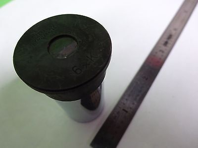 MICROSCOPE PART EYEPIECE WILD HEERBRUGG SWISS 6xK [dirty] OPTICS AS IS B#Y7-H-24