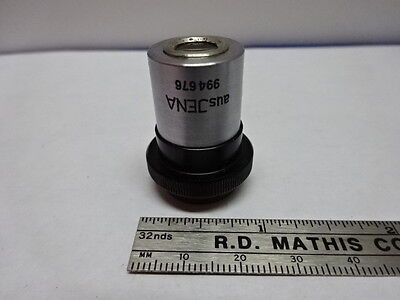 MICROSCOPE PART OBJECTIVE AUS JENA GERMANY POL 6.3X [dirty] OPTICS AS IS #84-20