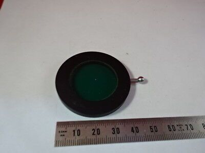 NIKON JAPAN GREEN GLASS FILTER OPTICAL MICROSCOPE PART OPTICS AS PICTURED &95-23