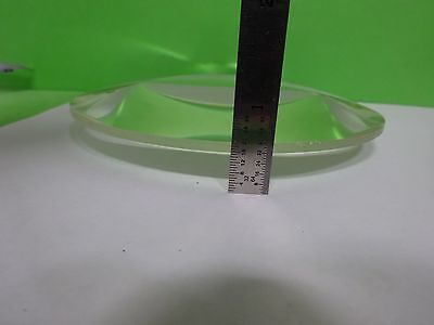 LARGE OPTICAL BI CONVEX LENS THICK LASER OPTICS [chip on edge] AS IS BIN#Y3-23