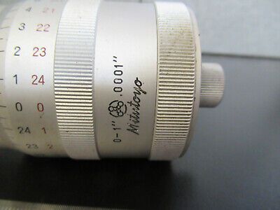 MITUTOYO JAPAN 0-1" MICROMETER 152-392 .0001" NICE MICROSCOPE PART &Q1-FT-56