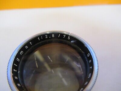 SCHNEIDER ANASTIGMAT LENS 1:2,8 /75 OPTICAL OPTICS AS PICTURED &15-FT-X32