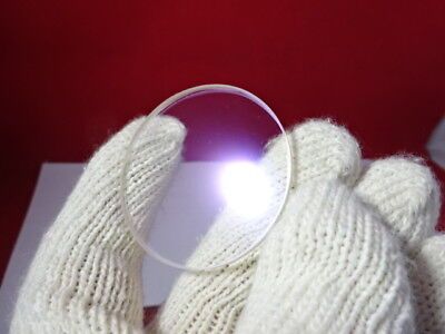 OPTICAL 405 nm VICOR COATED FUSED GLASS LENS OPTICS AS IS #91-43