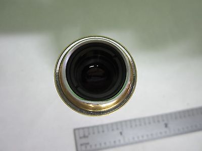 FOR PARTS MICROSCOPE PART OBJECTIVE  LEITZ [BENT THREAD] OPTICS AS IS S9-29