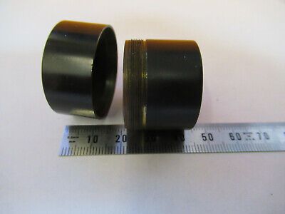 EMPTY BRASS CAN 32mm OBJECTIVE MICROSCOPE PART AS PICTURED &A2-FT-67