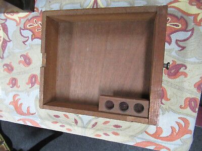 ANTIQUE EMPTY WOOD CASE SEIBERT 1880's MICROSCOPE PART AS PICTURED &TB-5