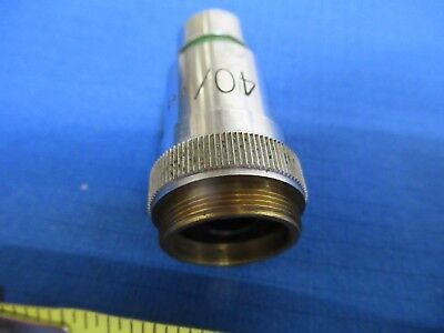 VICKERS UK ENGLAND OBJECTIVE 40X MICROSCOPE PART OPTICS AS PICTURED &S1-A-07